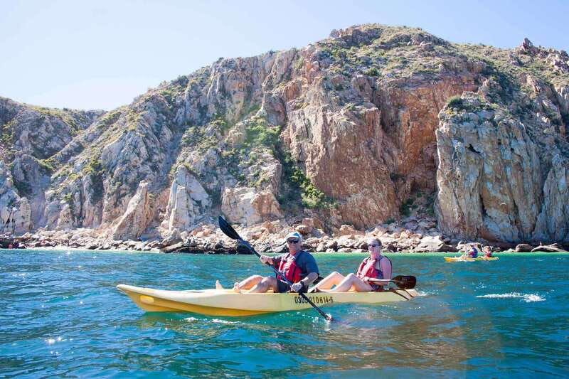 Los Cabos Arch & Playa del Amor Tour by Glass Bottom Kayak - Paddling toward the Arch