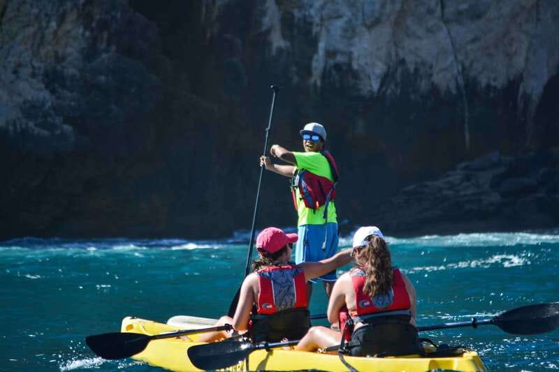 Los Cabos Arch & Playa del Amor Tour by Glass Bottom Kayak - Meeting sea lions near their colony