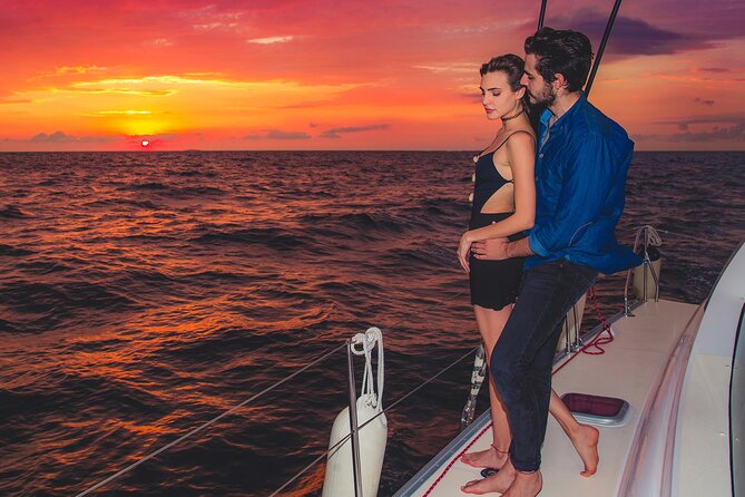 Luxury Sunset Sailing Cruise in Cancun with Light Dinner and Open Bar - The first view of the Mexican Caribbean