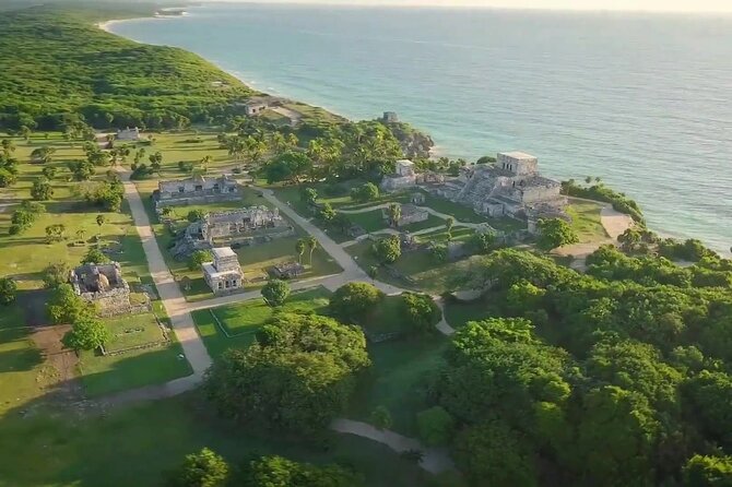 Maya Adventure from Cancun Coba and Tulum Ruins with Cenote swim - Tulum’s Caribbean setting