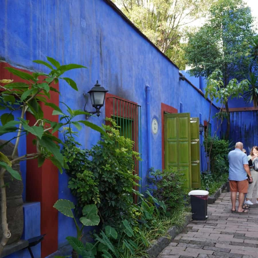 Mexico City: Frida Kahlo Museum Tour - Meeting your guide near the blue house