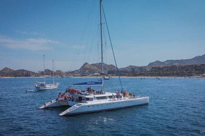 Multimillion Yacht Cabo Cruise Sunset or Snorkel Optional PICKUP! - The crew, music, and open-bar atmosphere