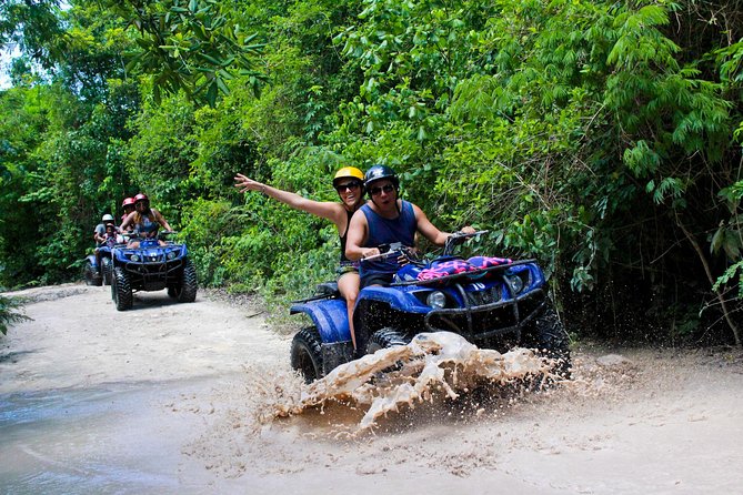 Off Road ATV Tour at the Akumal Monkey Rescued Animals Sanctuary - A jungle ride with a cenote and rescued animals
