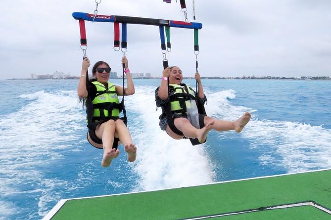 Parasailing Tour - The water taxi and boat setup