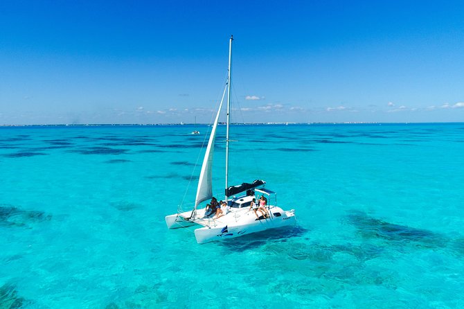 Private Catamaran from Cancun to Isla Mujeres for up to 13 People - Snorkeling the reef with a private crew