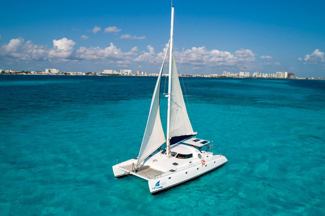 Private Catamaran from Cancun to Isla Mujeres | For up to 40 pp - A private Cancun sailing day, not a standard island shuttle