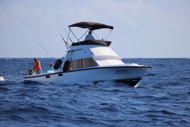 Private fishing charter Bertram 31ft 6 pax max if you don't fish you don't pay - What happens once the boat leaves