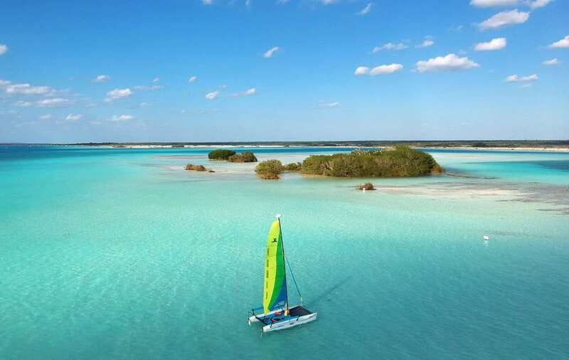 Private Hobie Cat Sailing Tour - Sailing toward Black Cenote