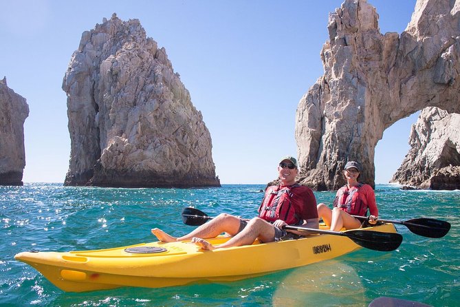 Private Los Cabos Arch and Playa del Amor Tour by Glass Bottom Kayak - Pelican Rock and the first look below the surface
