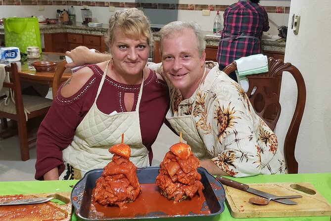 Private Mexican Trompitos Cooking Class in Cozumel - Sitting down to the finished meal