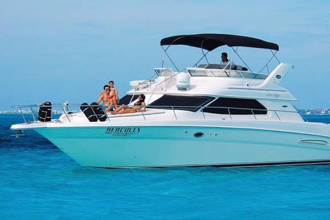 Private Yacht - 46 ft SeaRay Cancun Bay Snorkel 23P4 - What happens once you reach the water