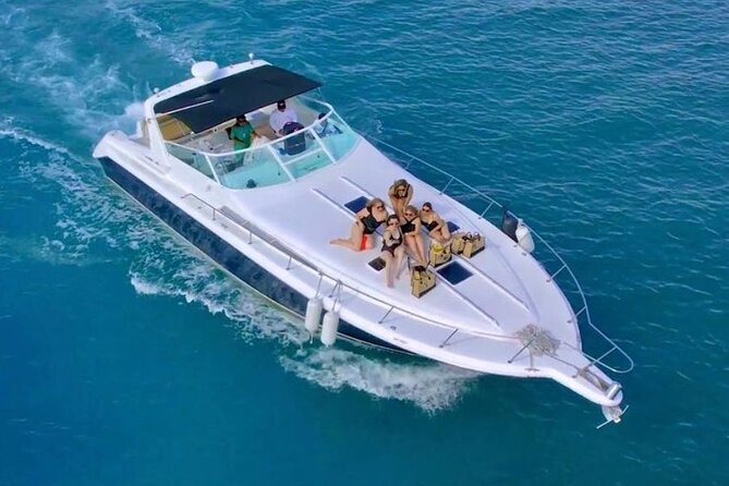 Private Yacht 46ft Sea Ray Snorkel up to 15 pax 23P2 - Reaching Isla Mujeres and Playa Norte