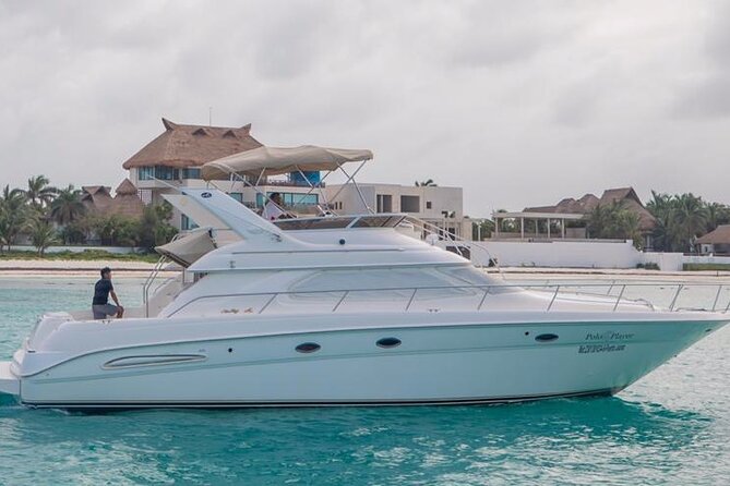 Private Yacht Rental Sea Ray 46ft Cancun 23P3 - Leaving Sunset Marina for Cancun’s blue water