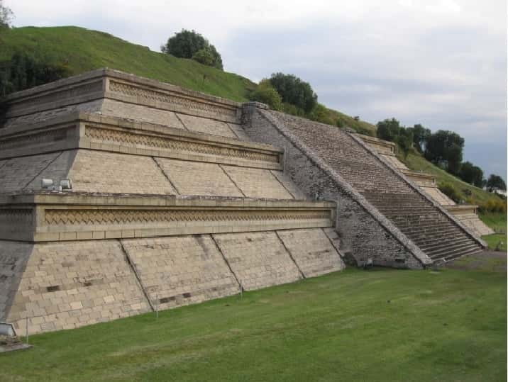 Puebla: Cholula Magical Town Tour by Double-Decker Bus - The Great Pyramid and the church on top