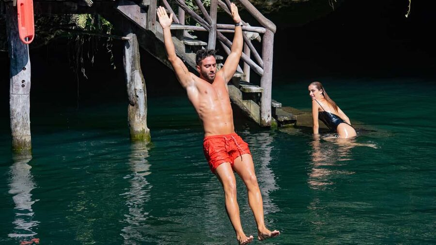 Puerto Morelos: Selvatica Jungle Zip Line Tour - A private cenote brings a welcome change of pace