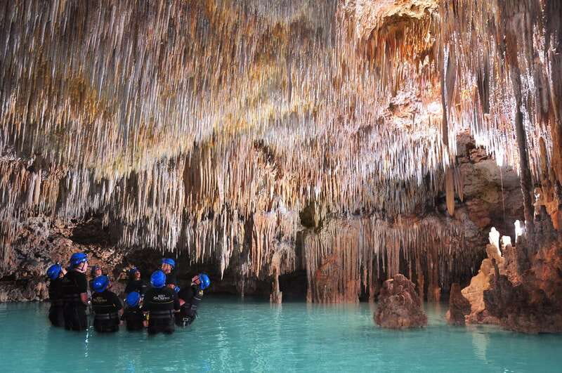 Rio Secreto Nature Reserve: Bicycle, Rappel & Ziplines Tour - A Mexican buffet closes the visit