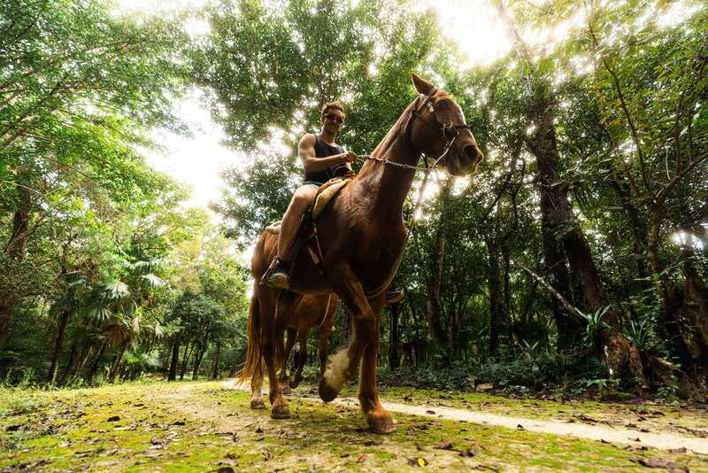 Riviera Maya: Horseback Ride, Zipline, and ATV Adventure - Safety briefing and ATV ride through the jungle