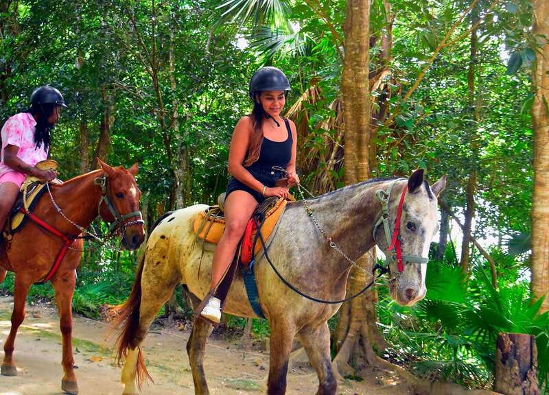 Riviera Maya: Horseback Ride, Zipline, and ATV Adventure - El Rey Polo Club: an easy start on horseback