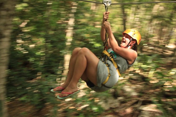 Riviera Maya Jungle Half-Day Tour: ATV, Ziplines, Cenote Swim, Rappel - Zip lines, including the long 1-kilometer run