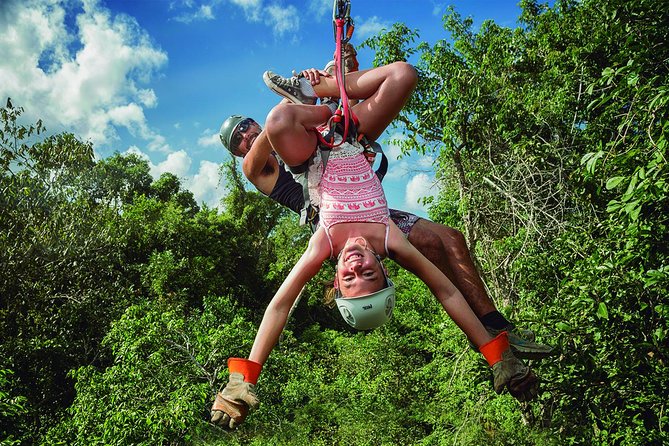 Selvatica Adventure Park ATV and Ziplines in Cancun and Riviera Maya - The rope course adds a short vertical challenge
