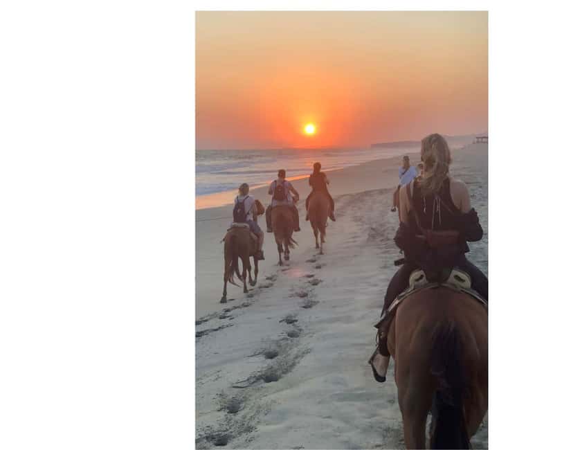 Sunset by Horse on the Beach - Clothes, comfort, and practical limits