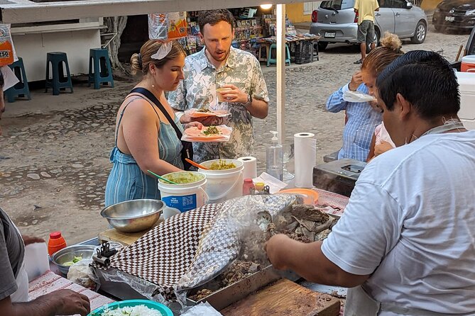 Tacos after Dark Tour with Vallarta Eats - The first taste: tacos de cabeza