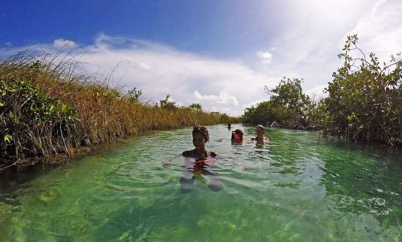 Tulum: Mayan Ruins & Sian Kaan Tour with Boat Ride and Lunch - The lazy river through mangroves