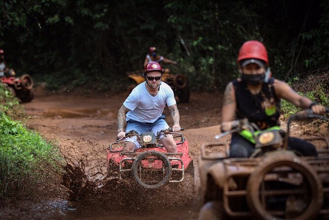 Ultimate 5x1 Combo with ATV, Ziplines, Cenote & Reef Snorkeling - Two very different halves of the day