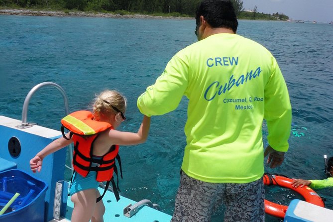 VIP Private Glass Bottom Boat and Snorkeling, 3 Reefs in Cozumel - Equipment, drinks, and the useful end of the tour