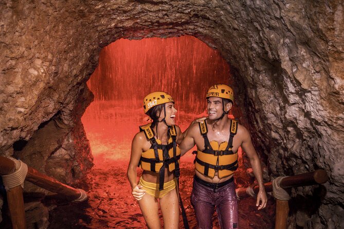 Xplor Fuego with Buffet Style Dinner and transportation - Caves, rafts, and the lava river